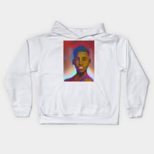 Illustration of Donovan Mitchell Kids Hoodie